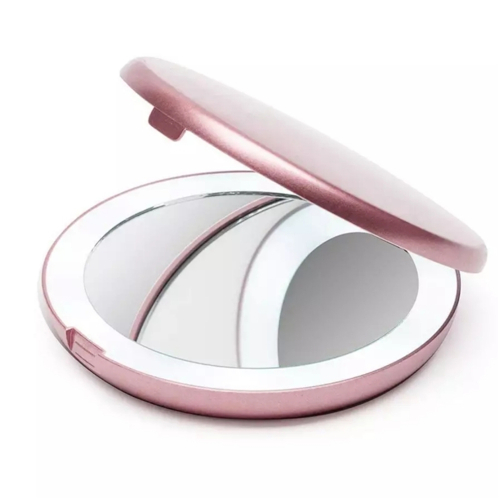 Stunning Pink Evening Bag And Compact Mirror - Picture 4 of 8